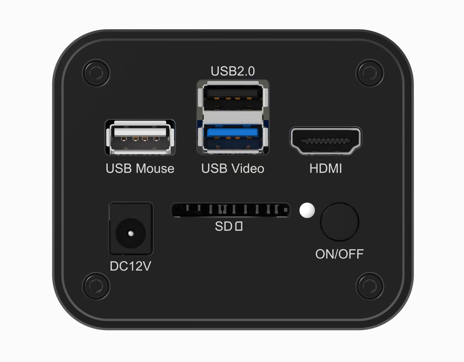 Back View  of HDMI+USB Camera